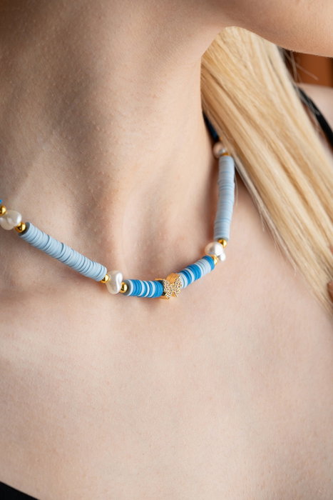 Heliophilia Silver Collar con Colgante de Mariposa y Piedra KL-0864 Multicolor Heliophilia Silver Collar con Colgante de Mariposa y Piedra KL-0864 Multicolor